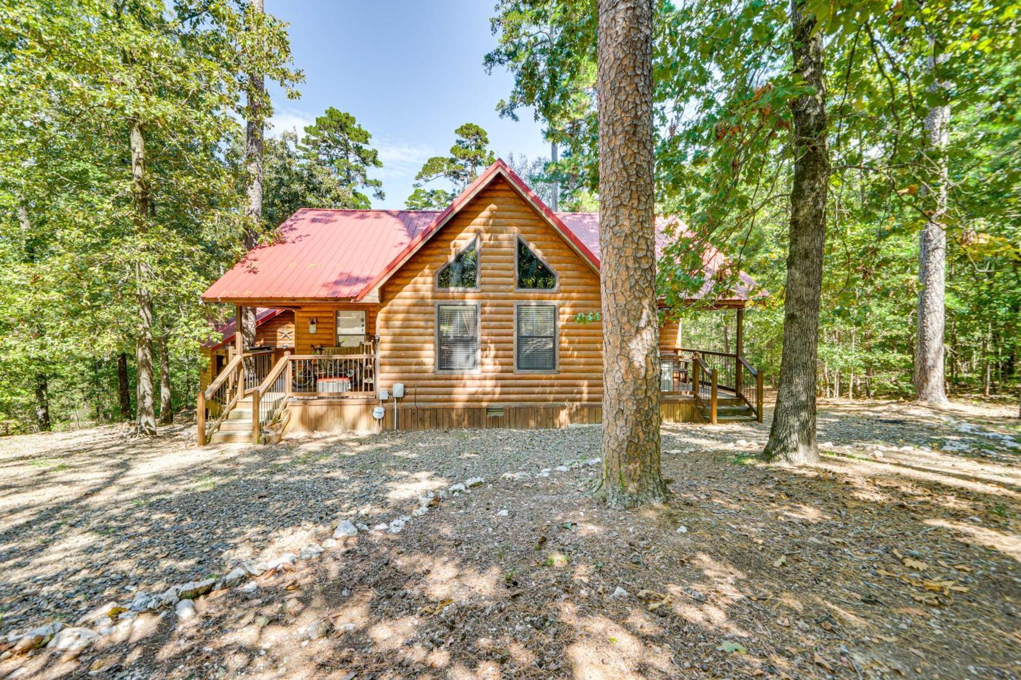 Broken Bow Rental Cabin With Hot Tub And Bar Exterior foto