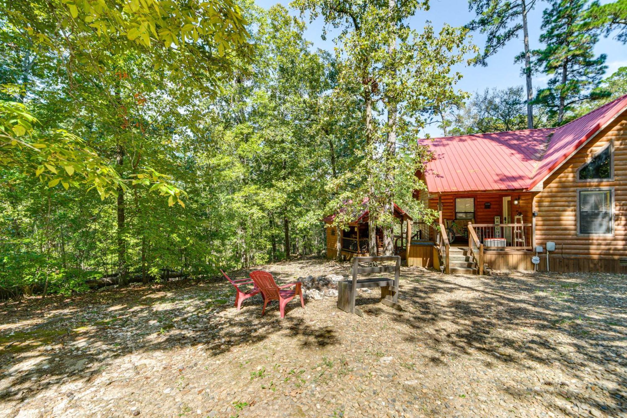Broken Bow Rental Cabin With Hot Tub And Bar Exterior foto